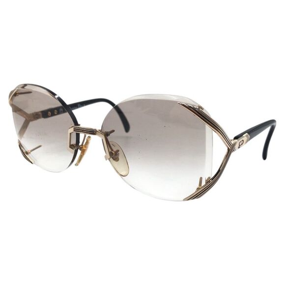 Dior Accessories - Dior Vintage Gold Metal CD Logo Sunglasses
